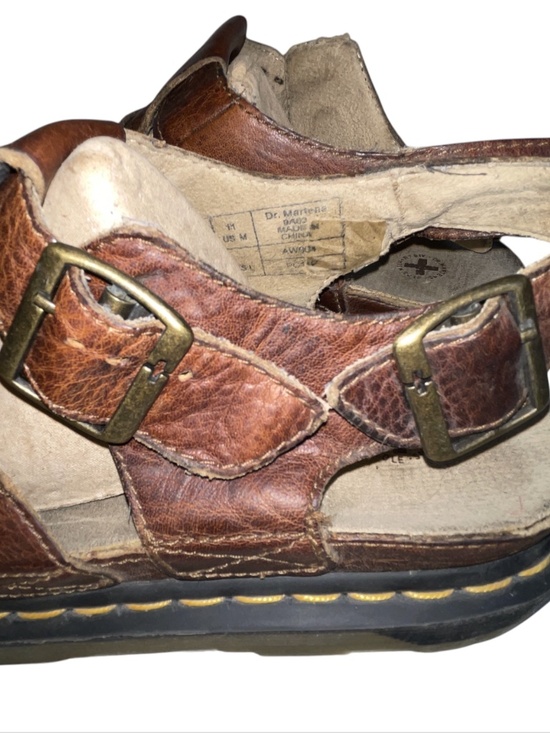 Dr. Martens Brown Leather Fisherman Heavy Air Cushion Sandals 8092 Men’s Sz 11 main image 14
